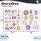 Stupell Industries Muted Letters & Numbers Educational 2pc Framed Giclee Set, design by Susan Ball